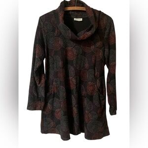 Komil Tunic Size M Fall Turtleneck Cowlneck Office Casual